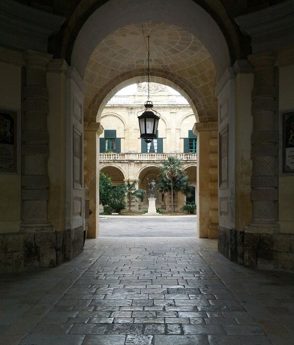 Neptune in the courtyard of The Palace, Valletta